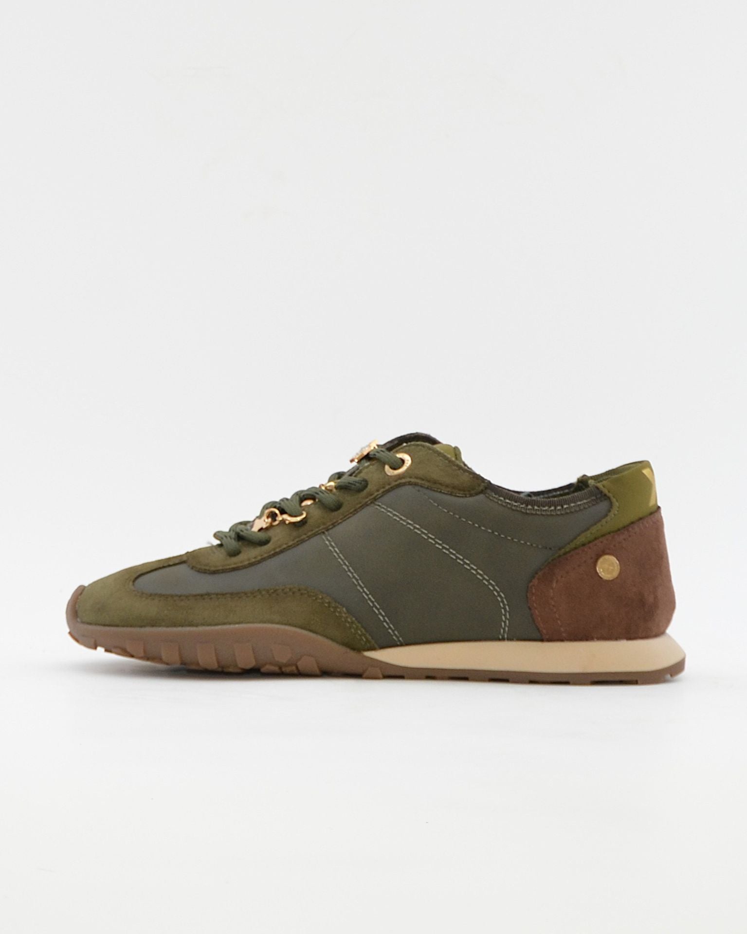 DEPORTIVO SNEAKER MUJER PLANA COLOR KAKI XTI 146146