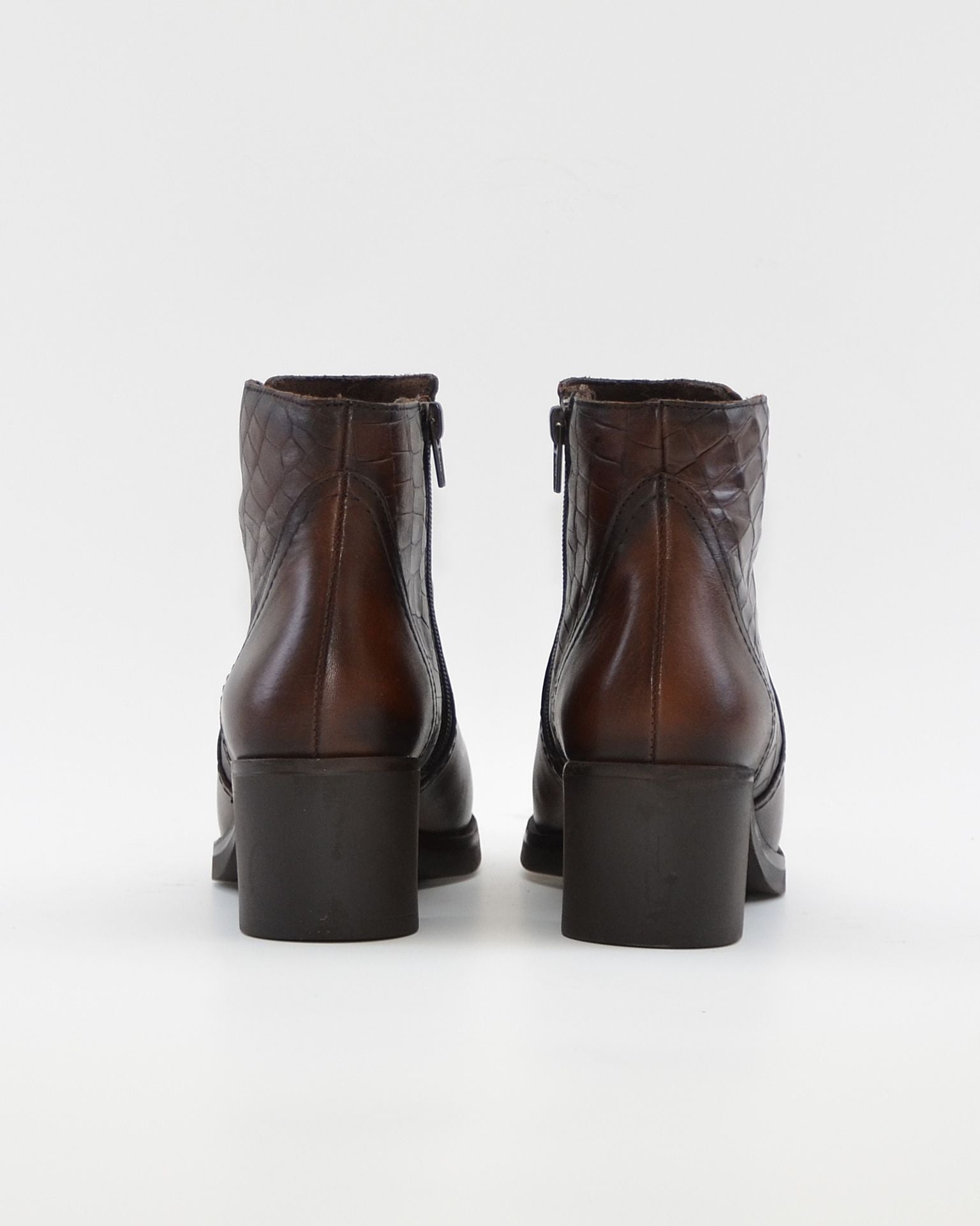 BOTIN MUJER TACON ANCHO COLOR MARRÓN KAOLA 7285 COCO