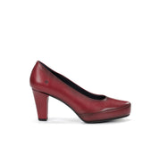 ZAPATO SALON PLATAFORMA COLOR PICOTA