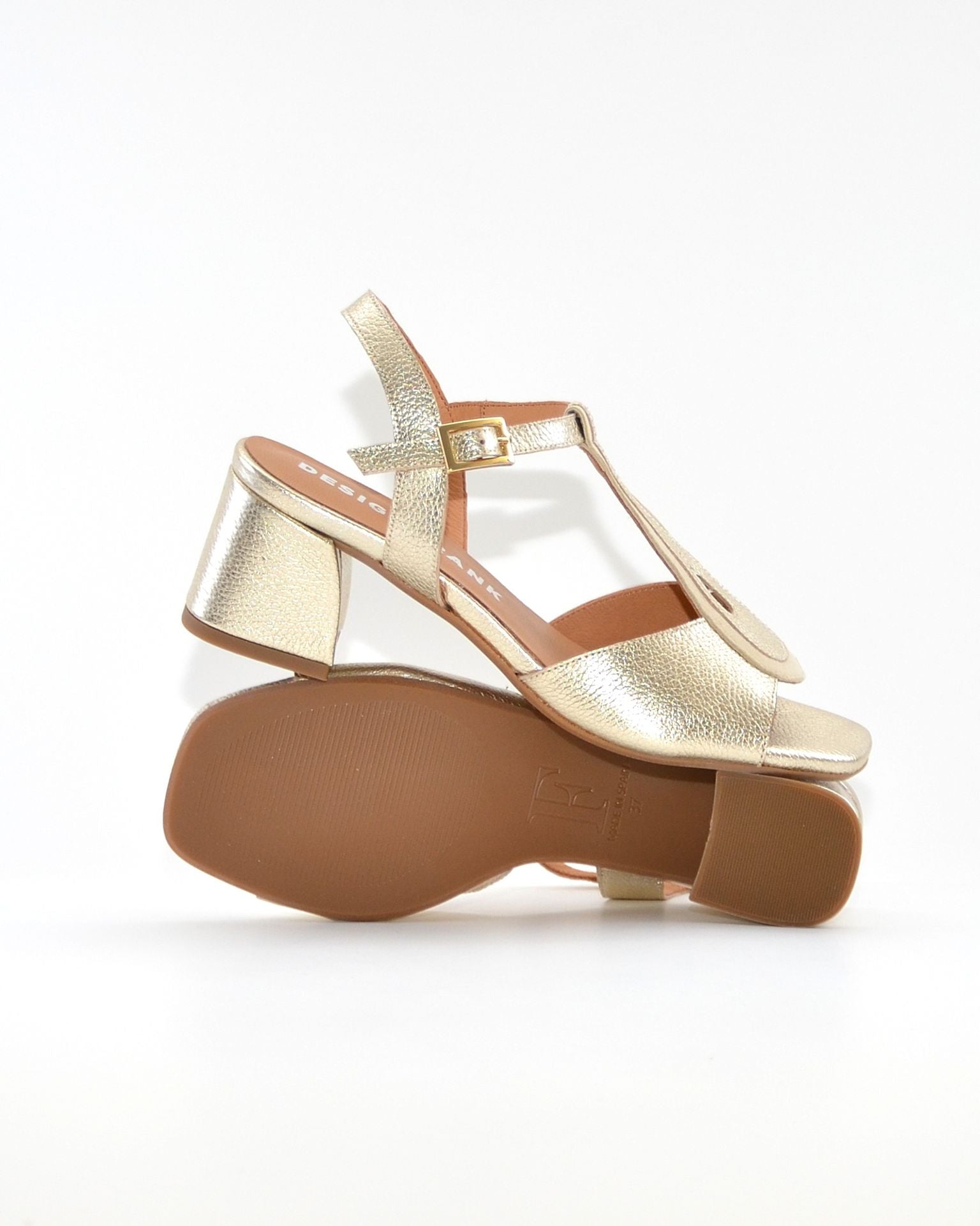 SANDALIA TACON MUJER COLOR PLATINO FRANK STARM H047