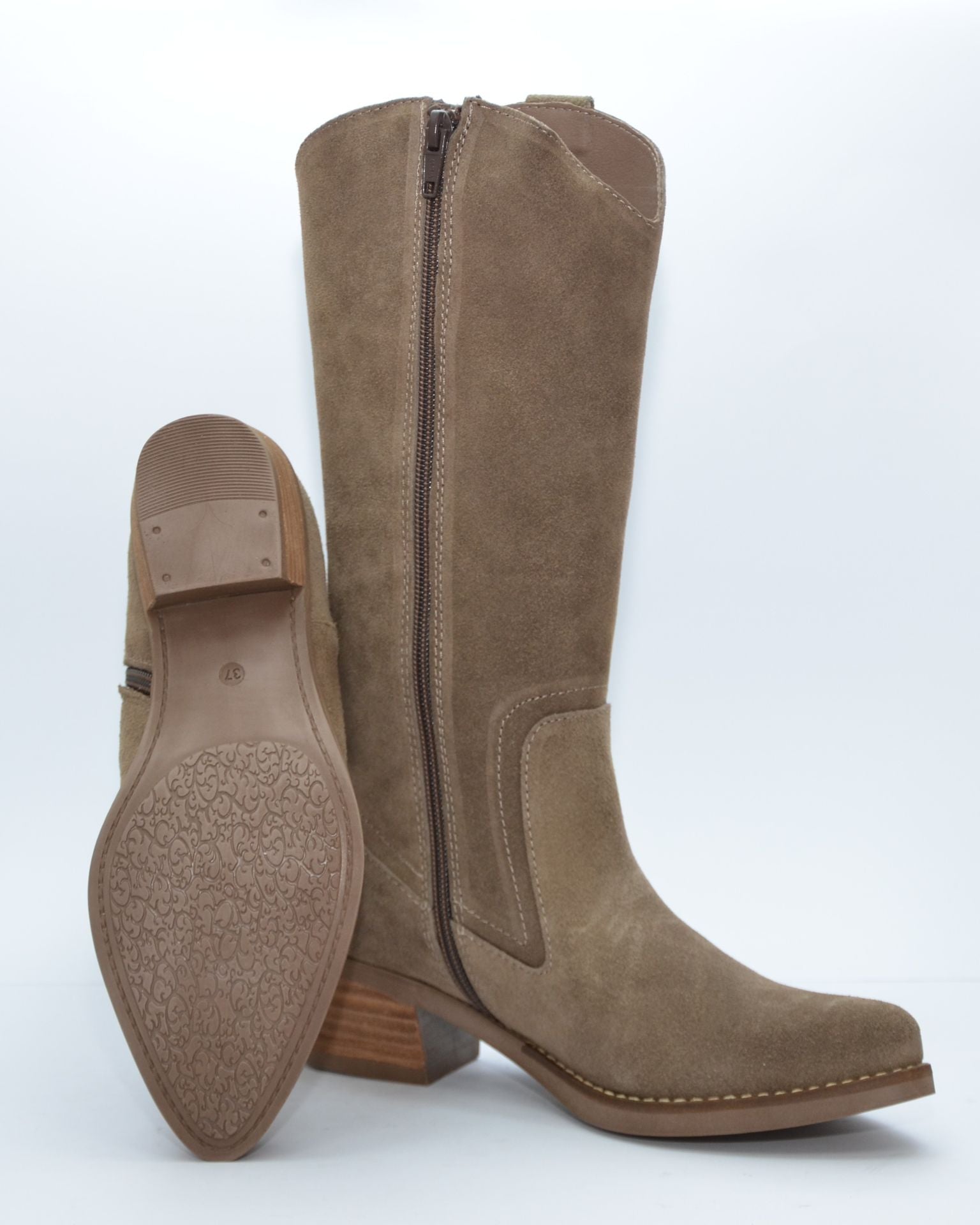 BOTA TEJANA SERRAJE CARBON (TAUPE) 6417