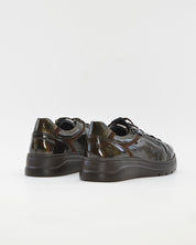 ZAPATO CASUAL MUJER PLANO FLUCHOS POMPASF1666 CHAROL OLIVA