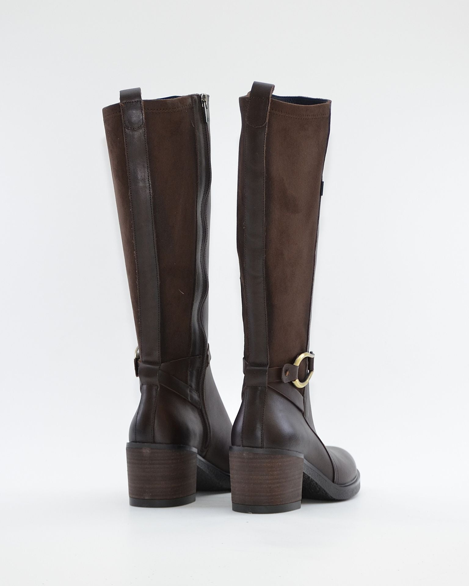 BOTA ALTA MUJER PIEL MARRON CHOCOLATE DORKING by FLUCHOS D9752 CAFÉ