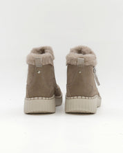 BOTIN PLANO MUJER FORRADO CON PELO  SKECHERS TAUPE 168108 TPE