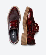 ZAPATO MUJER CORDON BURDEOS POTRO BURDEOS LACOMBA GRANUTUM