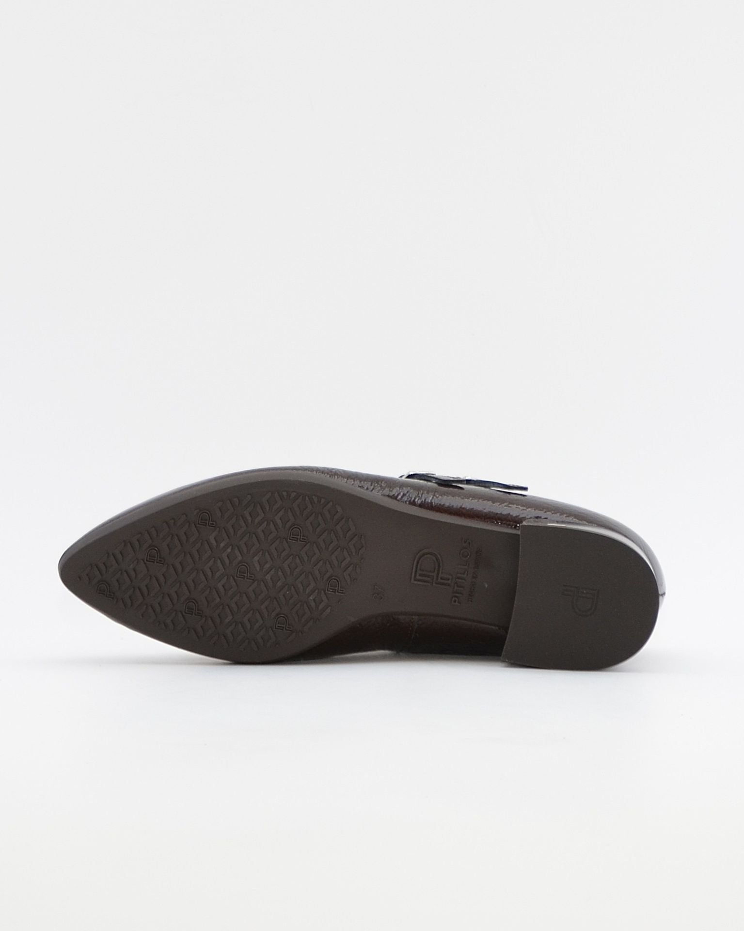 MERCEDITA PLANA PITILLOS CHAROL MARRON CHOCOLATE 11671