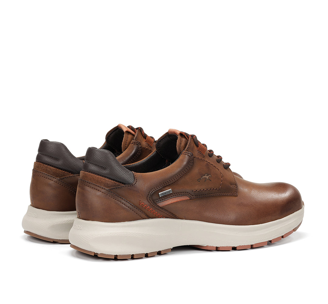 ZAPATO CASUAL IMPERMEABLE MARRON F2067 TRITON NUEZ