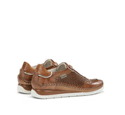 ZAPATO FLUCHOS MUJER COLOR CAMEL CON ELASTICOS METALIZADOS FLUCHOS SELLA F2143 DORE