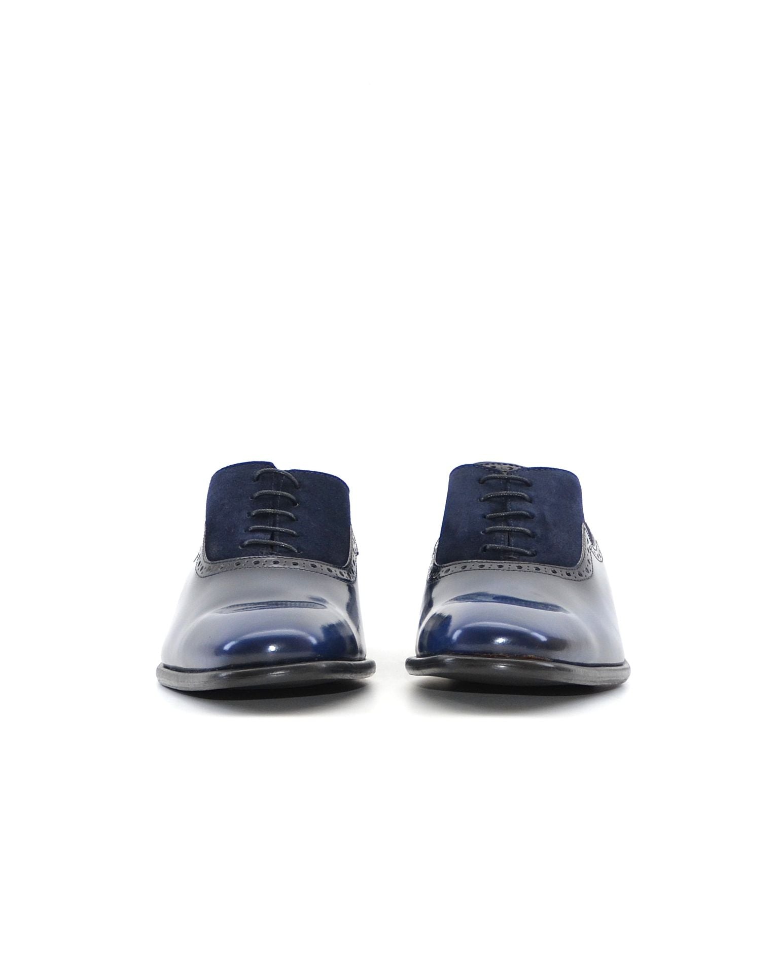 ZAPATO HOMBRE OXFORD FLORENTIC AZUL CON ANTE AZUL