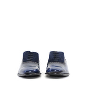ZAPATO HOMBRE OXFORD FLORENTIC AZUL CON ANTE AZUL