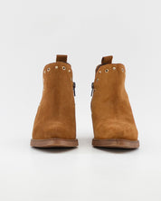 BOTIN MUJER COWBOY SERRAJE CUERO CON TACHAS KAOLA 3500