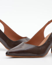 ZAPATO SALON DESTALONADO TACON CUADRADO COLOR MARRON DANIELA V. 2315CD MORO