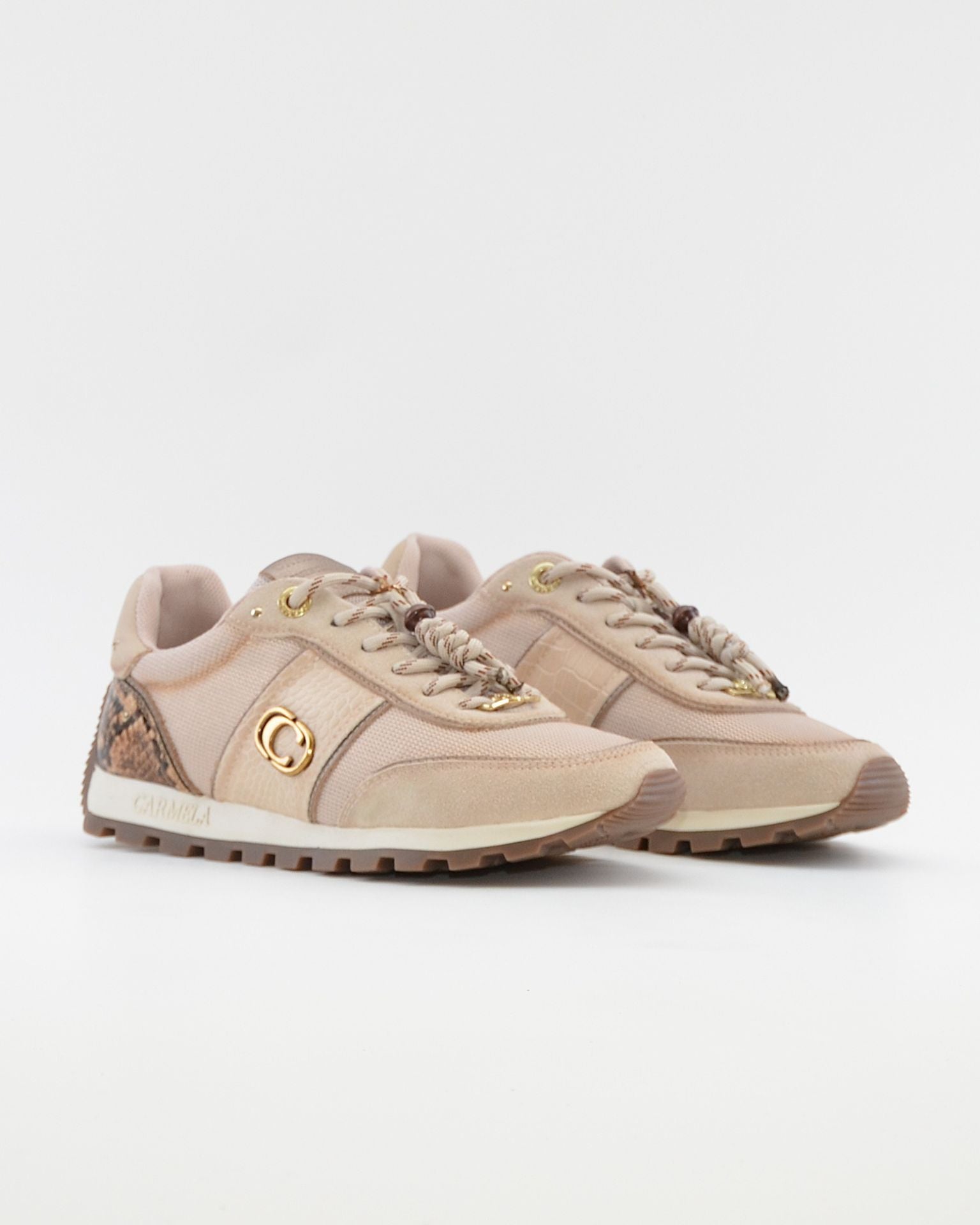 DEPORTIVO MUJER CORDONES SERRAJE BEIG CARMELA 164237