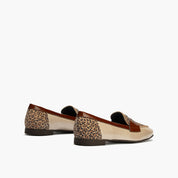 MOCASIN PLANO BEIG ANIMAL PRINT 10870