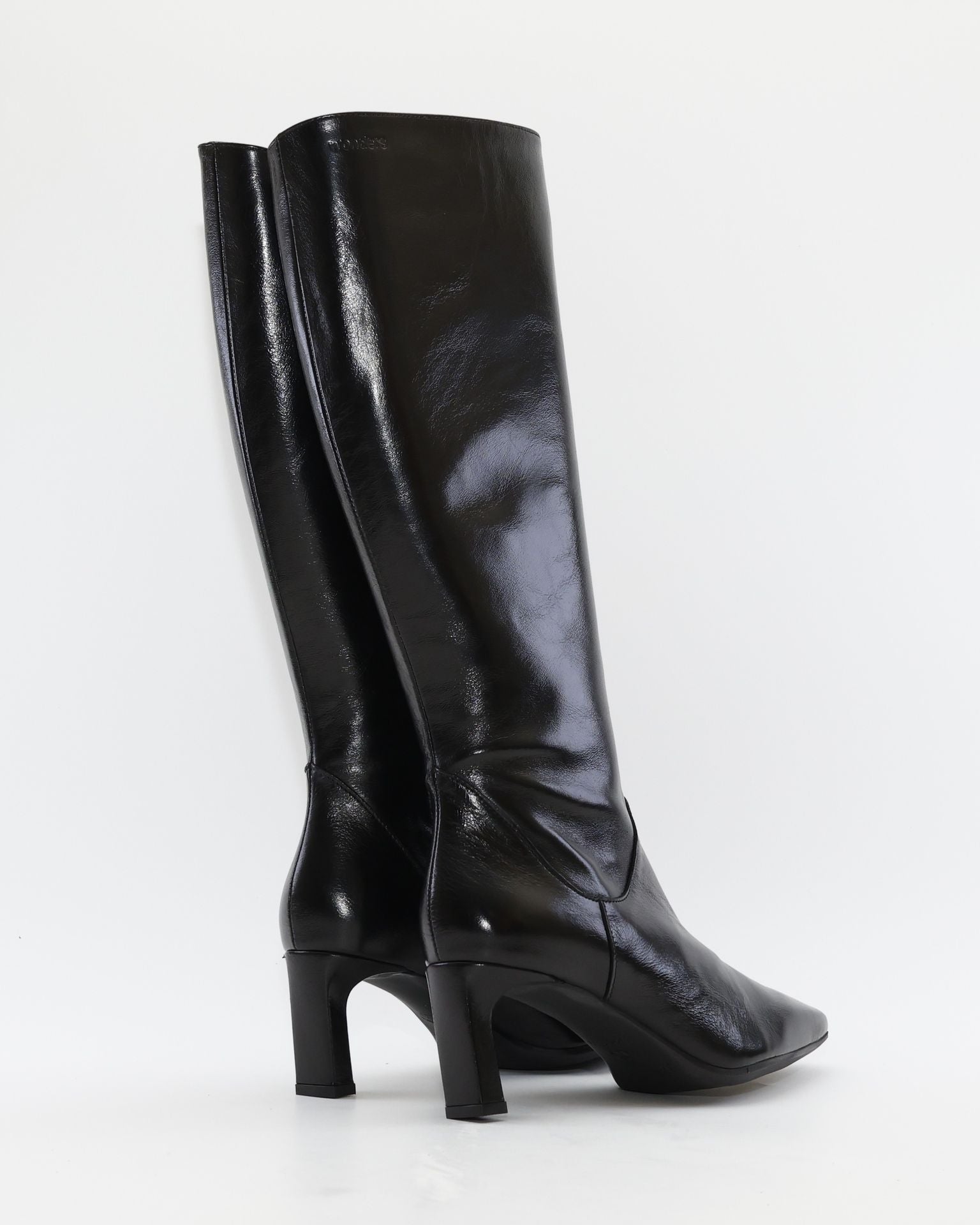 BOTA ALTA MUJER PIEL NEGRO WONDERS M-6305 TALIS
