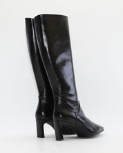 BOTA ALTA MUJER PIEL NEGRO WONDERS M-6305 TALIS
