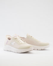 SNEAKERS MUJER SKECHERS 124836 OFWT BLANCO ROTO SLIP-INS