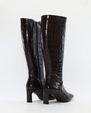 BOTA ALTA MUJER PIEL COCO MARRÓN CHOCOLATE WONDERS M-6305 MISOURI TESTA