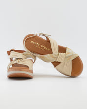 SNDALIA MUJER CUÑA COLOR BLANCO ROTO PLANTA ACOLCHADA PAULA URBAN 35-710 OFF WHITE