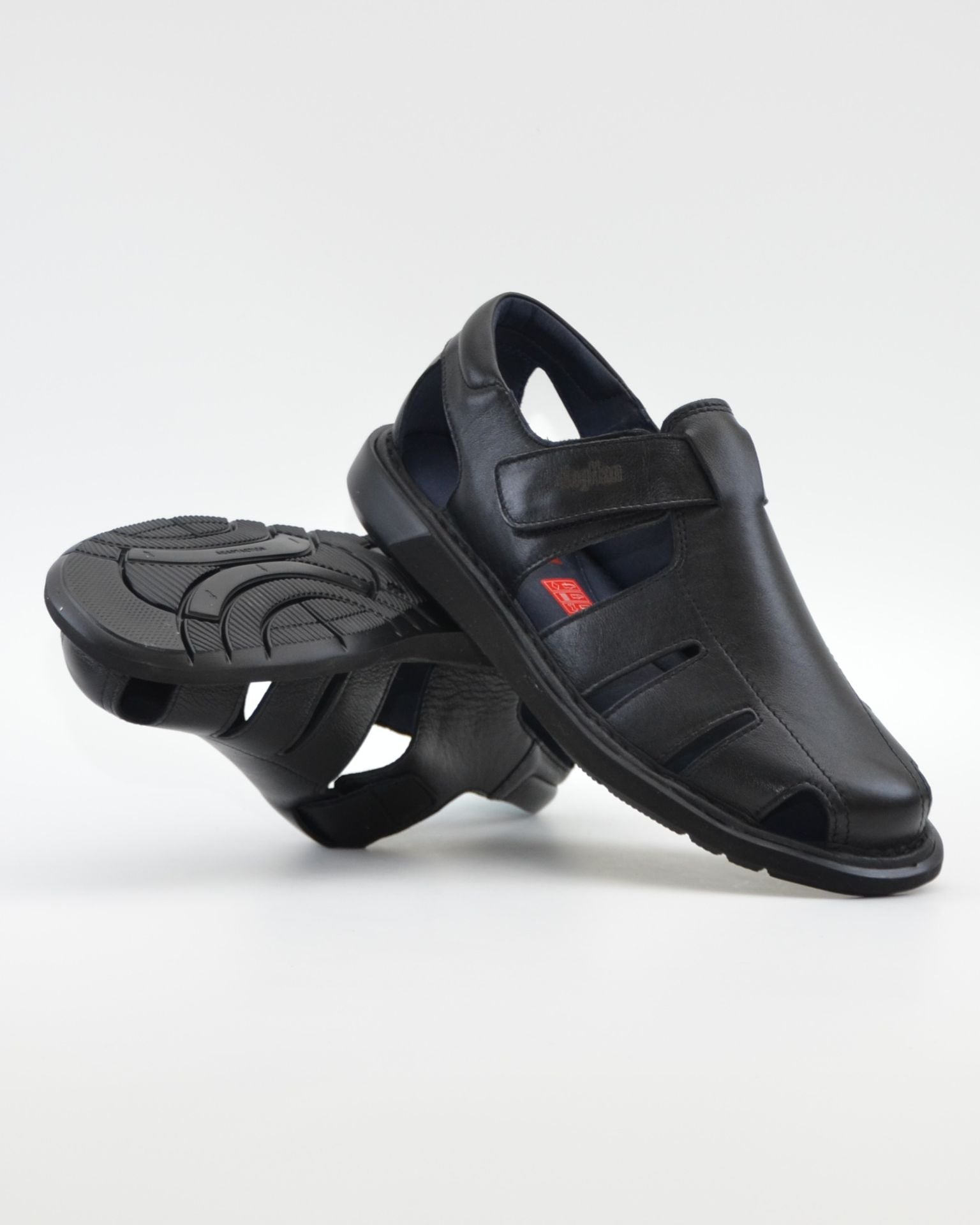 SANDALIA HOMBRE VELCRO COLOR NEGRO SUELA EXTRALIGHT CALLAGHAN 92311
