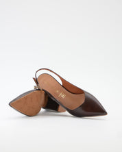 ZAPATO SALON DESTALONADO TACON CUADRADO COLOR MARRON DANIELA V. 2315CD MORO