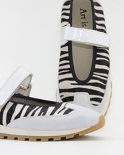 DEPORTIVO MARY JANE COMBI BLANCO ANIMAL PRINT LACOMBA YARROW PLANTILLA EXTRAIBLE