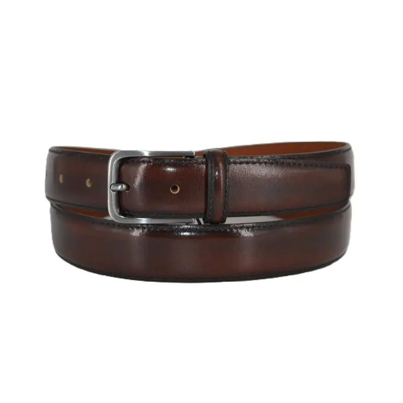 CINTURON DE PIEL COLOR MARRON