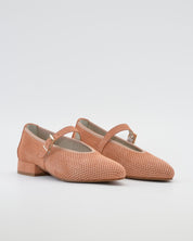 MERCEDITAS DE PIEL COLOR SALMON CON CORREA Y HEBILLA LACOMBA BLOSSOM