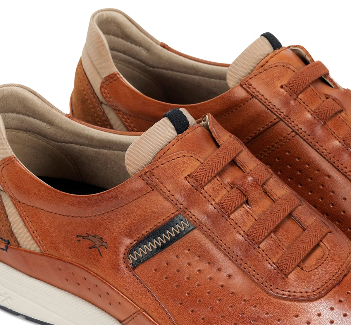 ZAPATO HOMBRE FLUCHOS GOMA ELÁSTICA COLOR CUERO JADEN F1736