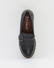 ZAPATO MOCASIN MUJER NEGRO PLANTILLA EXTRAIBLE PITILLOS 20522