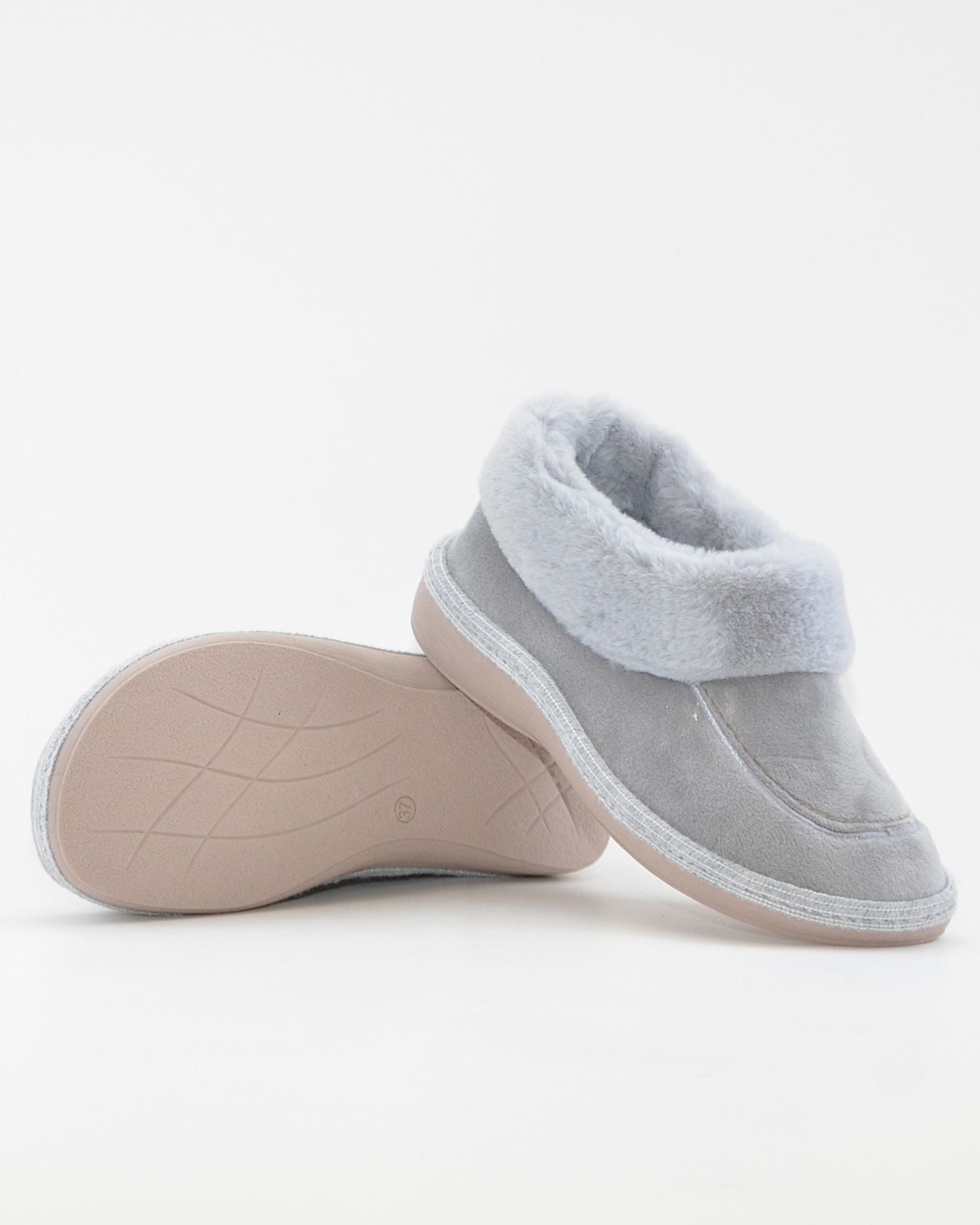 ZAPATILLAS DE CASA MUJER CERRADA SALVI 24L-002 GRIS PERLA