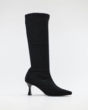 BOTA ALTA LYCRA MUJER COLOR NEGRO DANIELA VEGA 2208S MOIRA