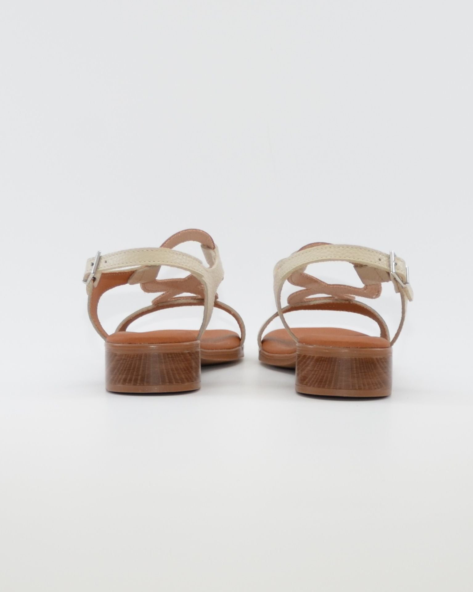 SANDALIA MUJER TACON BAJO COMBI HIELO PLANTA DE GEL OH MY SANDALS 5893