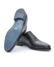 ZAPATO HOMBRE OXFORD COLOR NEGRO SUELA DE CUERO