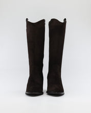 BOTA ALTA MUJER ANCHO ESPECIAL DE GEMELO ANCHO PIESANTO 235461 XL SERRAJE MARRON CHOCOLATE