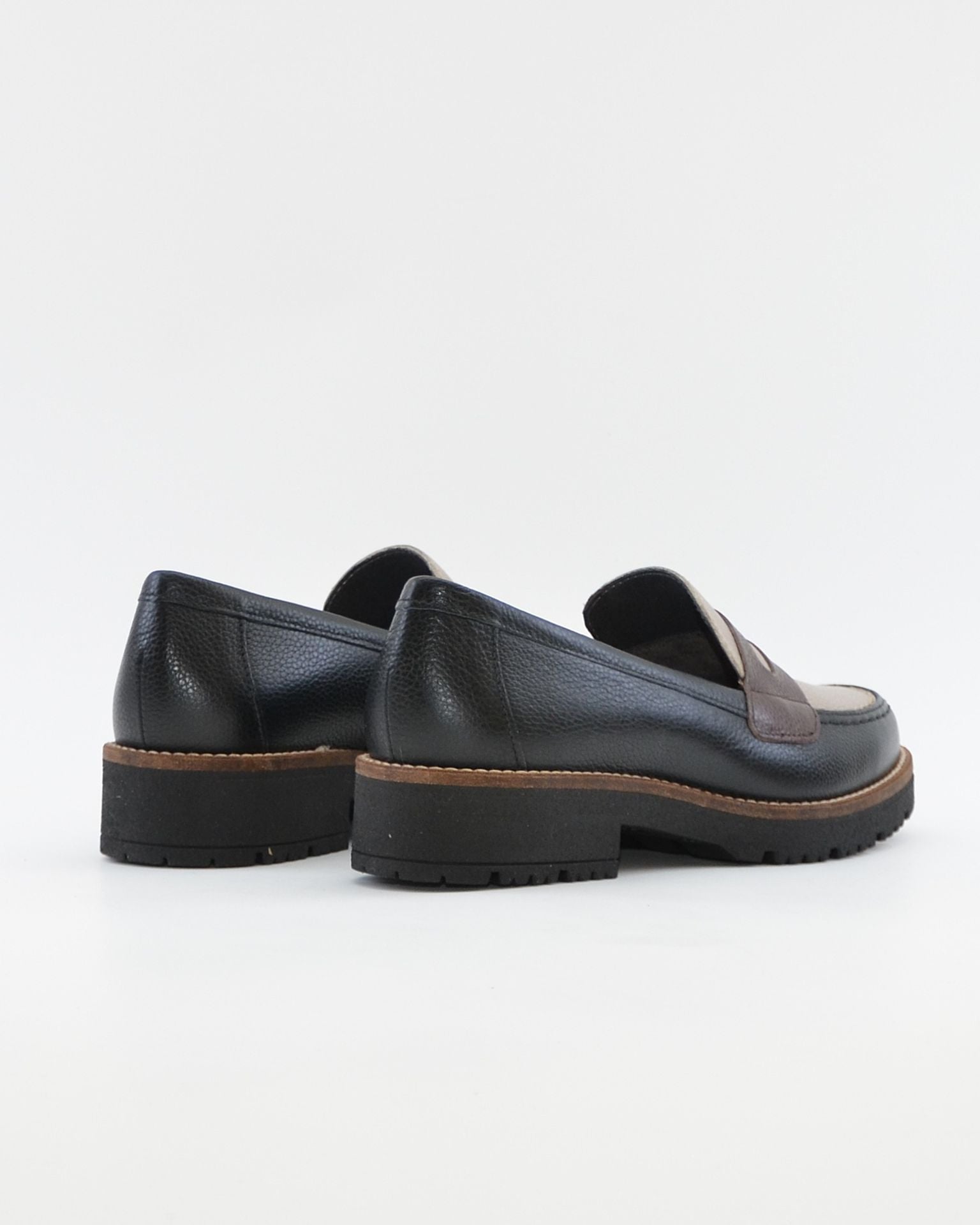 ZAPATO MOCASIN MUJER NEGRO MARRON TOPO PLANTILLA EXTRAIBLE PITILLOS 11564