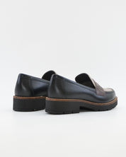 ZAPATO MOCASIN MUJER NEGRO MARRON TOPO PLANTILLA EXTRAIBLE PITILLOS 11564