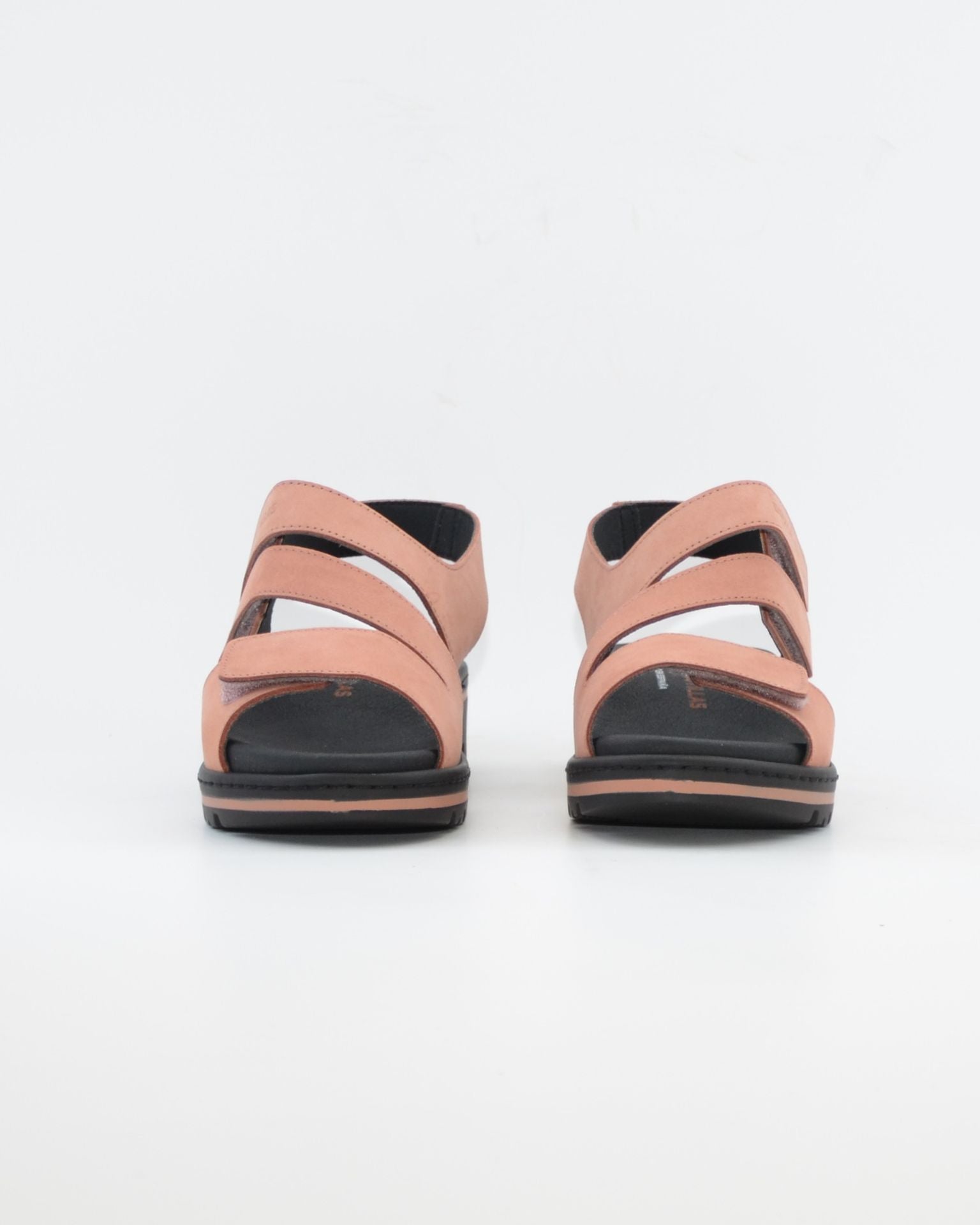 SANDALIA TRES VELCROS PLANTILLA EXTRAIBLE COLOR SALMON ANCHO ESPEIAL
