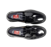 ZAPATO MOCASIN HOMBRE CON BORLAS COLOR NEGRO FLUCHOS STAMFORD F0049