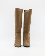 BOTA ALTA MUJER TACON ANCHO EN SERRAJE TAUPE PATRICIA MILLER 6961