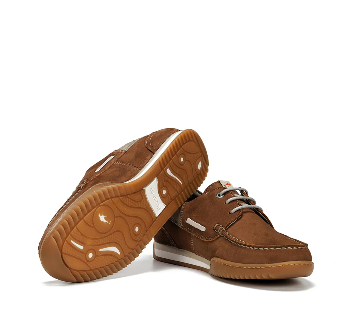 ZAPATO NAUTICO FLUCHOS HOMBRE COLOR CUERO BRUNO F2434