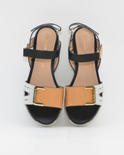 SANDALIA PLANA MUJER STONEFLY DOS VELCROS COMBI CAMEL BLANCO Y NEGRO