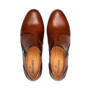 ZAPATO ABOTINADO CON CREMALLERA COLOR CUERO MALAGA W6W-5902C1