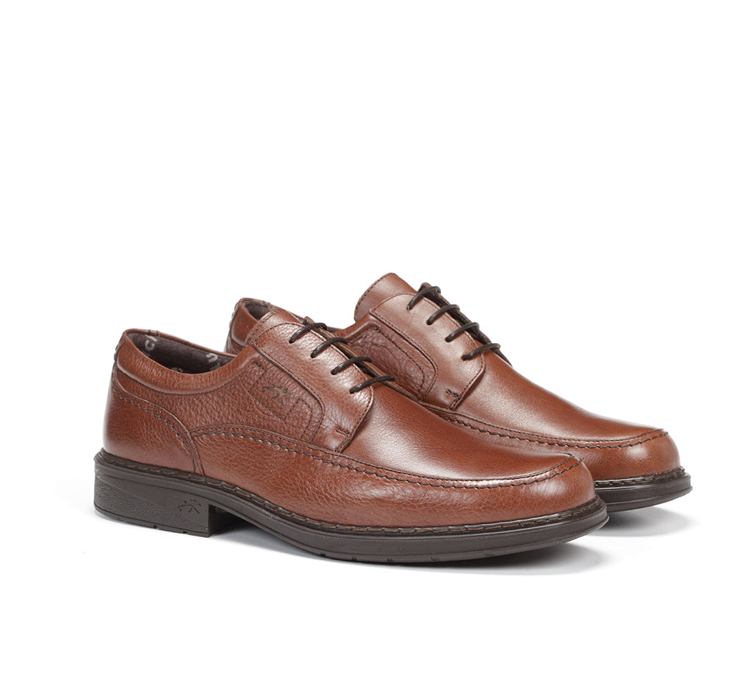 ZAPATO HOMBRE CORDON COLOR MARRON FLUCHOS 9579 CLIPPER LIBANO