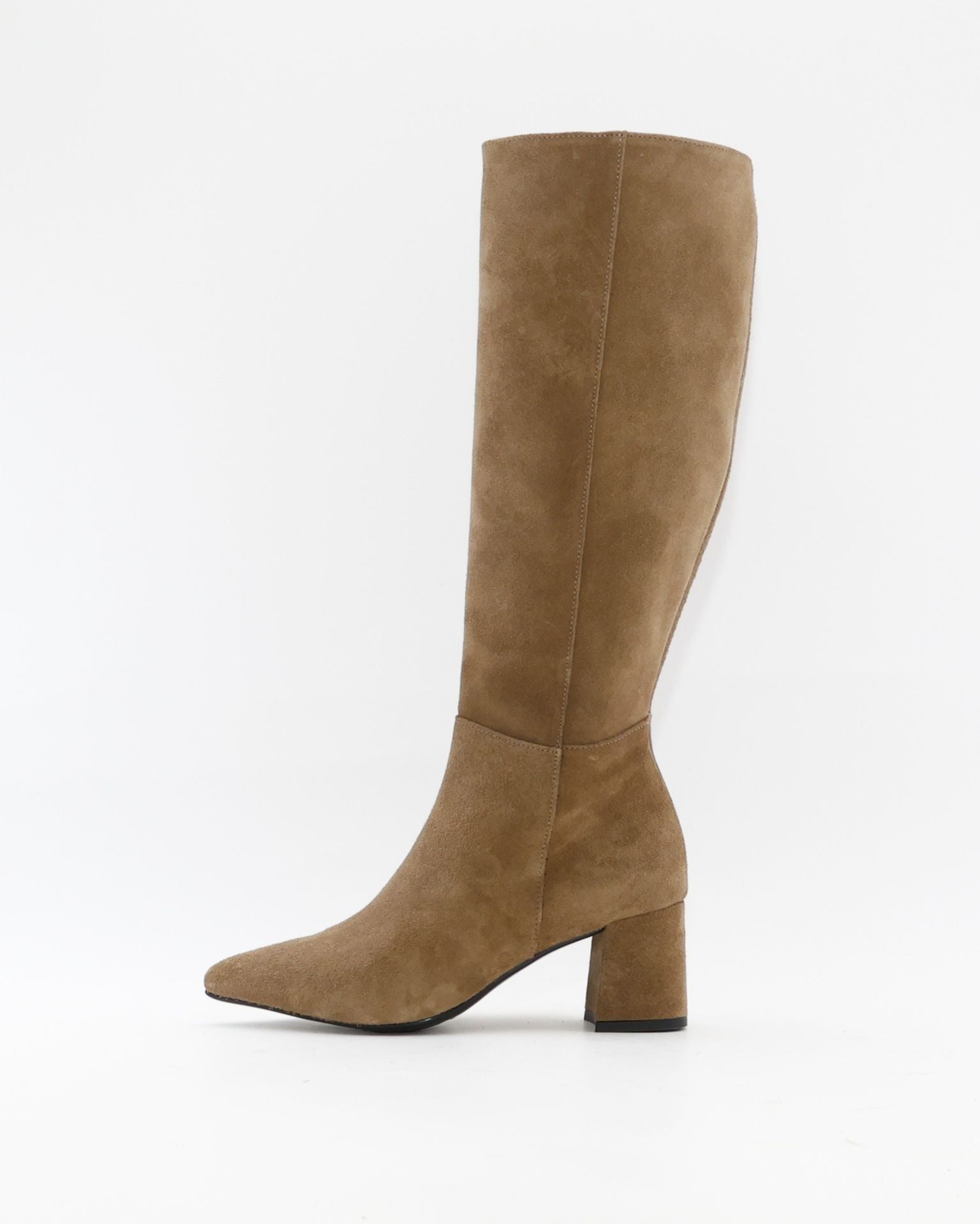 BOTA ALTA MUJER TACON ANCHO EN SERRAJE TAUPE PATRICIA MILLER 6961