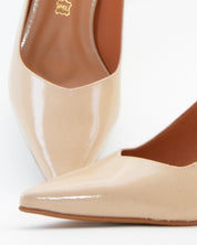 ZAPATO SALON DESTALONADO TACON CUADRADO COLOR BEIGE DANIELA V. 2315CD SAHARA