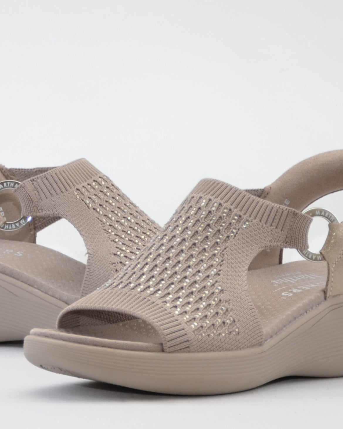 SANDALIA MUJER SKECHERS CON SISTEMA SLIP-INS COLOR TAUPE 188001 TPE MARTHA STEWART
