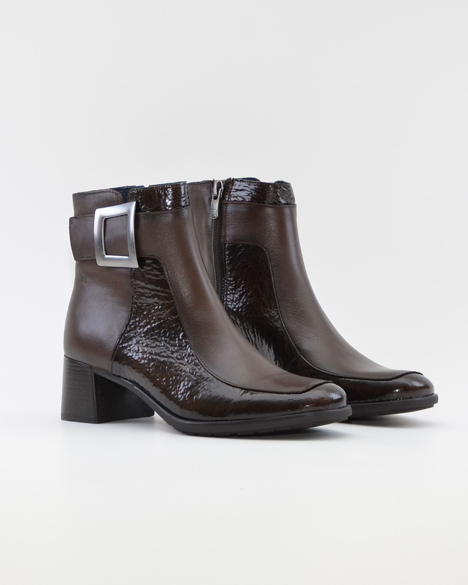 BOTIN MUJER MARRON CHOCOLATE TACON ANCHO DORKING by FLUCHOS D9199 CASTAÑO CAFÉ