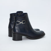 BOTIN AZUL TACON CON CREMALLERA CHIARA D9347