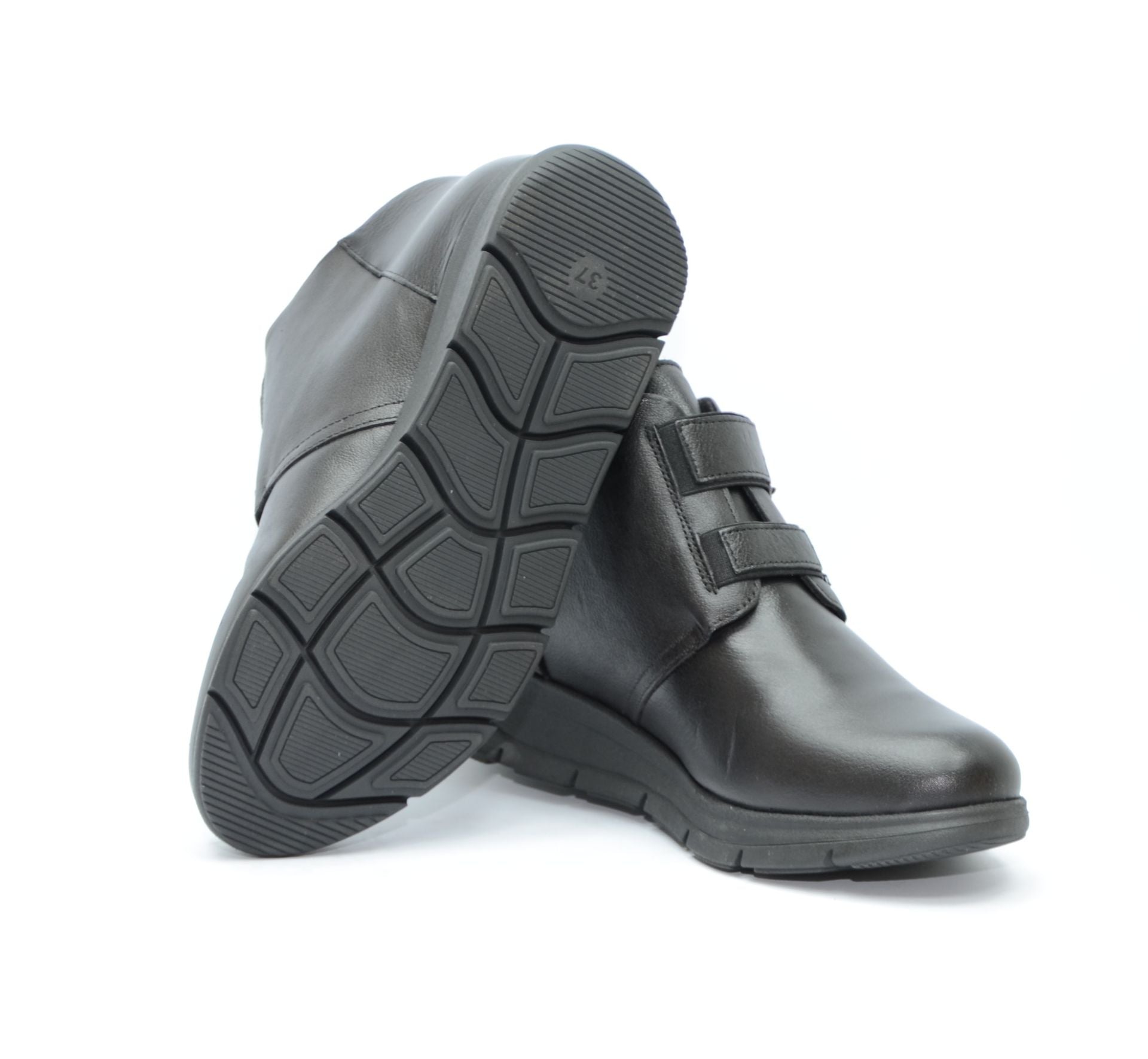 BOTIN VELCRO NAPA NEGRO 6144